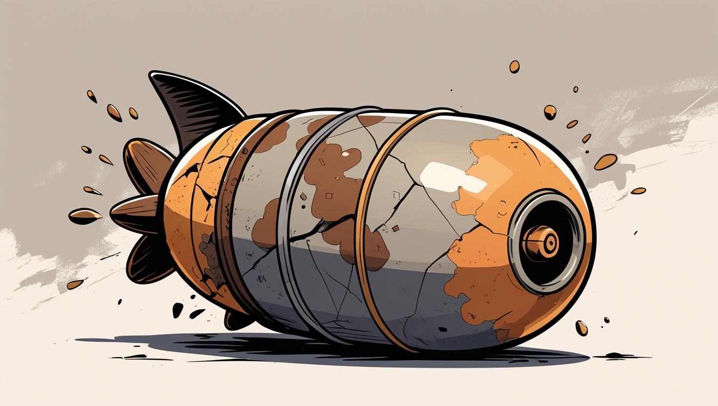 How does explosive ordnance age?